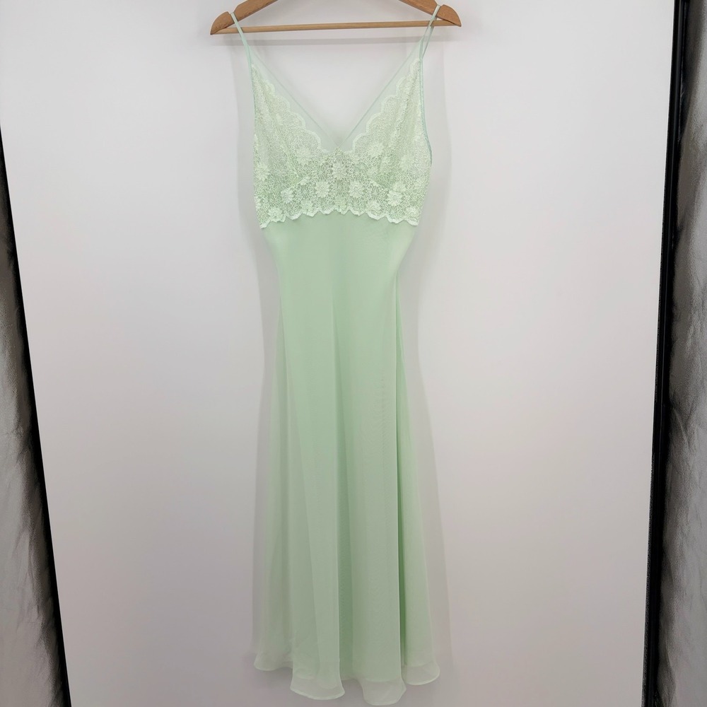 Jones New York Nightgown Slip Dress Womens Medium Maxi Coquette Fairycore
